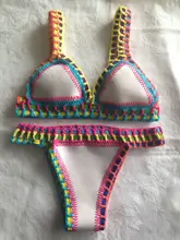 Women Swimwear Bikinis-Set Split Neoprene Beachwear Sexy New for Low-Waist Female