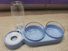 Pet-Feeder Pet-Products Food-Bowl Water-Dispenser Cats Drinking Automatic Dogs for 2-In-1