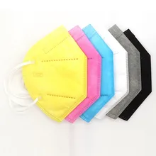 Mascarilla FFP3 KN95 de 5 capas, máscara de protección de 6 colores, respirador de seguridad, FFP2, antipolvo y contaminación, envío rápido