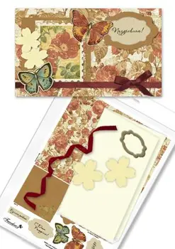 

Set for creating a postcard art. Nabcard (02 vintage summer)