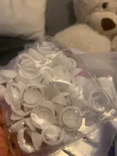 Venta al por mayor 50/100 Uds desechables pegamento para extensión de pestañas anillos pegamento para extensión de pestañas titular pegamento contenedor del pigmento del tatuaje