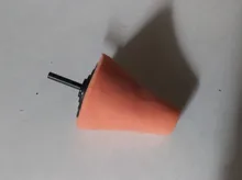 Almohadilla de Esponjas de pulido de coches para limpieza de neumáticos de coche, máquina pulidora de ruedas con forma de cono, pulidora de disco, mantenimiento automático
