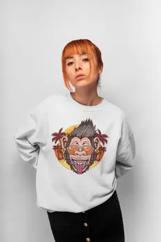 

Angemiel Wear Fun Holiday-Makers Chimpanzee Women Sweatshirts