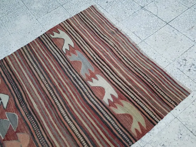 Уникальный узор среднего размера приглушенный ковер 3'11'' X 7'6''