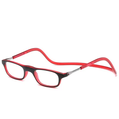 

Unisex Magnet Reading Glasses Men and Women Adjustable Hanging Neck Magnetic Front Rim Reading Eyeglasses