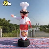 Restaurant Advertising Inflatables Cooking Chef Man Mascot Costume Kitchener Welcome Balloons Air Dancer Sky Tubeman With Blower 3