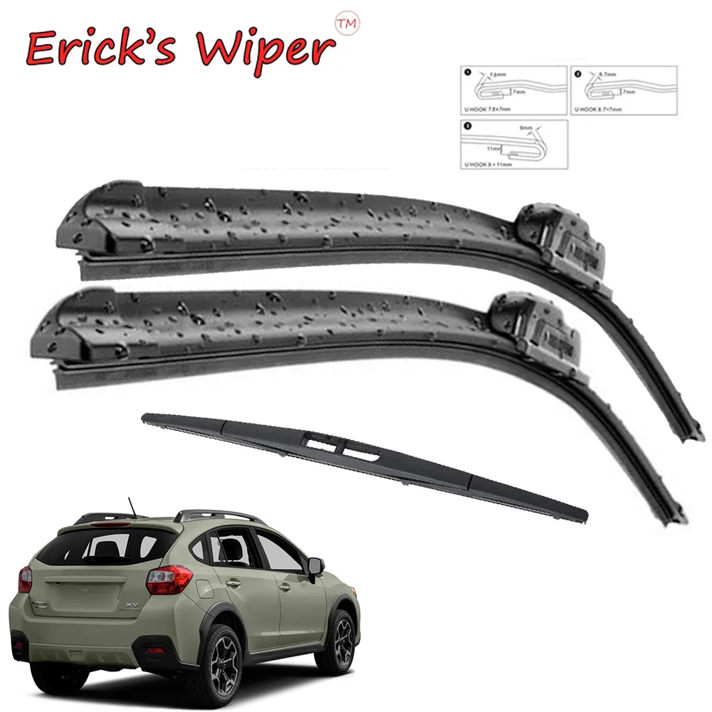 Erick's Wiper Front & Rear Wiper Blades Set For Subaru XV Crosstrek GP