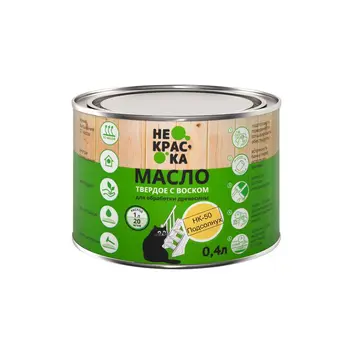 

Oil for wood solid with wax некраска 0,4 L sunflower