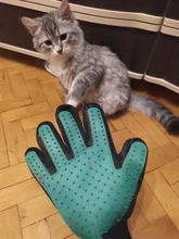 Glove Massage Pet-Grooming-Glove Deshedding-Brush Dog for Cat with Long Short-Fur Effective