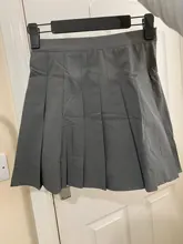 Falda negra de cintura alta para mujer, Falda plisada corta, antideslumbrante, púrpura, 2020