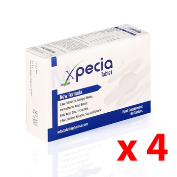 

4x Xpecia FOR MEN 750mg X 60 TABLET FOR HAIR LOSS TREATMENTS Perfect Support for Your Hair Hair Care Herbal Food Supplement