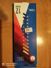 Pintura acrílica profesional de 12/24 colores 15ml tubos pintura de dibujo pigmento cuadro de pared pintado a mano para artista DIY