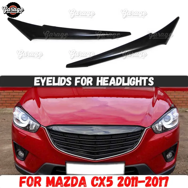 Веки для фар чехол Mazda CX5 2011 2017 пластиковые подушечки cilia чехлы бровей аксессуары