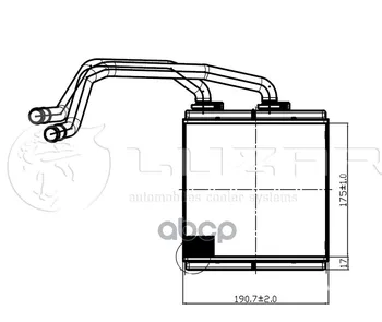 

Heat sink. Nissan Qashqai/X-Trail T31 Luzar art. lrh-14jd