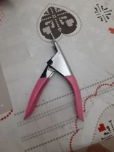 Cortaúñas de decoración de uñas profesional, cortador de uñas postizas de Gel UV, cortaúñas de borde de acero inoxidable, cortauñas de una sola palabra, herramienta de manicura