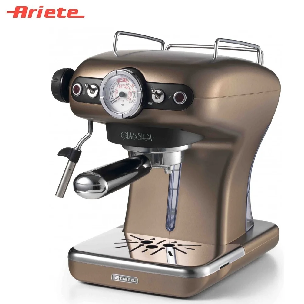 Рожковая кофеварка Ariete 1389/16 Classica Бронзовый