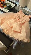Christening Gowns Dresses Tutu Flower Baptism Clothes Birthday Newborn Baby-Girls White