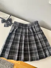 Faldas plisadas coreanas de cintura alta para mujer, minifalda Sexy gótica negra a cuadros, uniforme JK, ropa para estudiantes Y2K 90S, verano 2020