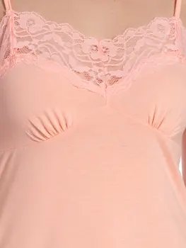 

Pink Lace Detail Shorts Pajamas Suit