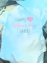 Body de verano de manga corta para niños y niñas, mono informal para el primer día del padre