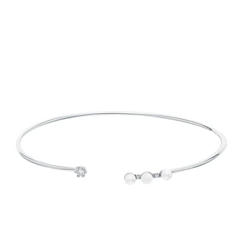 

Silver Bracelet with pearls sunlight sample 925