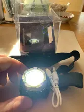 Headlamp Mini Flashlight Torch-Head Usb Rechargeable Portable Have-Battery-Red/white