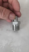 Adapter Coupler Thread Gas-Connector Hex-Nipple-Fitting Water-Oil Stainless-Steel BSPT