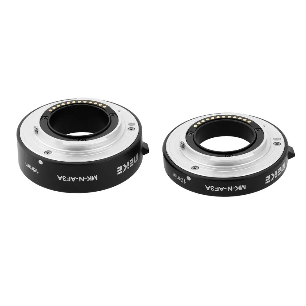 Meike 10 мм 16 мм Металл Авто макро фокус AF удлинитель для Nikon 1 Крепление камеры J1 J2 J3 V1 V2
