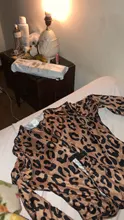 OMSJ Mujeres Nuevo leopardo Sexy impreso Skinny mono marrón cuello alto manga larga mono Clubwear Tops monos básicos para damas