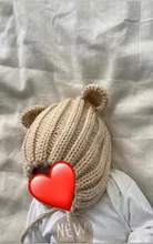 Baby Bonnet Cap Beanie Pompom Kids Hat Knitted Warm Newborn Winter Cute Thick Ear 