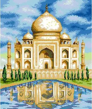 

Аж-1006 painting with rhinestones 45*54 cm 'Taj Mahal'