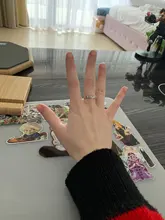 Anillos abiertos con cara feliz sonriente para mujer, anillos abiertos ajustables apilables de enlace, joyería trenzada, Color plateado antiguo Punk, A835