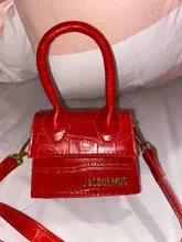 Jacquemus-Mini bolsos cruzados para mujer, bolso de marca famosa, de diseñador de lujo, con patrón de cocodrilo, 2021