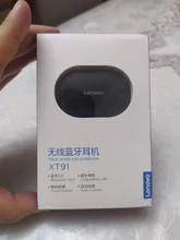 Lenovo-auriculares estéreo XT91 auriculares inalámbricos con Bluetooth para videojuegos, cascos TWS con reducción de ruido y micrófono, Control IA
