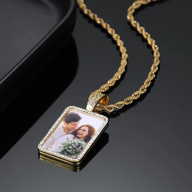 Collana Personalizzata Rock Music - Ciondolo Chitarra O Plettro In Acciaio Inox Con Incisione - Foto 8