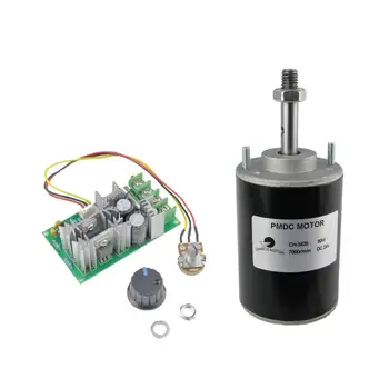 

CHANCS 12V DC CH-3420 Electric Motor Barbecue High Torque With 10A PWM Speed Controller Mini Precision Table Saw