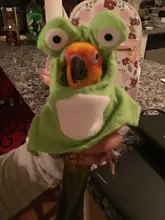 Cute Bird clothes Parrot Winter Coat Warm Hooded Clothes Apparel Party Costume S/M/L