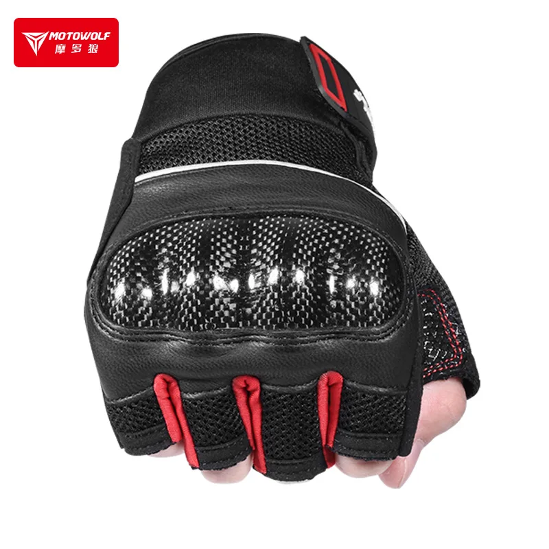 Summer motorcycle Gloves Accessories Motorbike Breathable Cycling Fingerless Gloves Motocross Guantes Moto Luva Motociclista