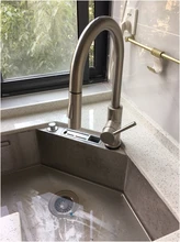 Tap Auto Faucet Sink Touch-Sensor Sense Stainless-Steel Kitchen Smart Pull-Down Cold-Mixer