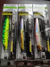 Ravenclraft-señuelo de Pesca wobblers 113SF 12,2g, pececillo flotante lento, Jerkbait, labio poligonal, gancho triple para trucha de lubina