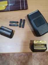 Kemei de repuesto cuchilla cabeza para KM-1103 de malla de cuchilla Red Original afeitar la barba a encaja Wahl final de afeitar 8164 acabado