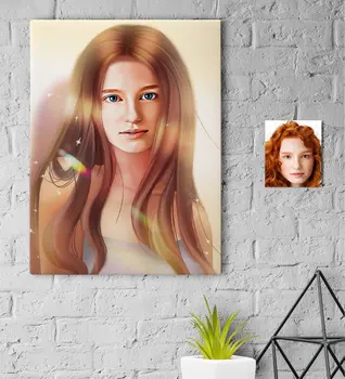 

Personalized Women 'S Abstract Caricature Of Canvas table 30x50cm-19