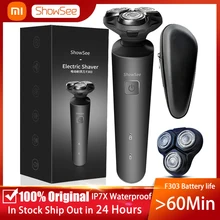 

Xiaomi Showsee Electric Razor for Men 3D Floating Head USB Rechargeable Wet or Dry with Precision Nose Trimmer Electric Shaver