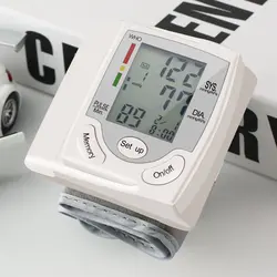 Blood pressure monitor Automatic Digital LCD Display Wrist Monitor Heart Beat Rate Pulse Meter Measure Automatic tonometer