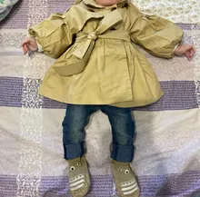Chaqueta Infantil para bebé, abrigo para niña, gabardina Jas para bebé, cortavientos de doble pecho para niña, chaqueta para 1-4T 2021