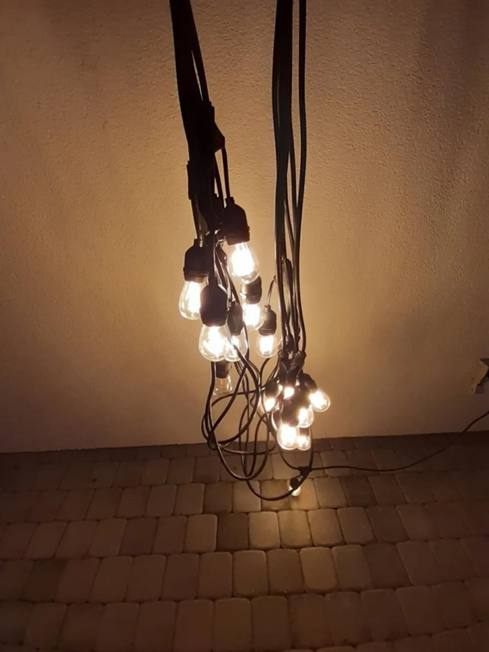 IP65 Kommerzielle Qualität 15M Party Lichter Outdoor S14 LED Lichterketten Für Terrasse Hinterhof Veranda Cafe Bar Weihnachten hochzeit Lichter – Detail 20