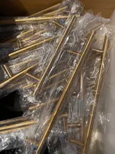 KAK Zinc Alloy Pearl Gold Cabinet Knobs Kitchen Door Handles Drawer Cupboard Door Handle