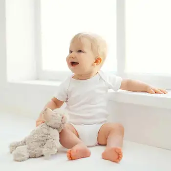 

10 pcs Baby Short Sleeve Bodysuit - White New Baby Bodysuit Cotton Pyjamas bebe Newborn Baby Girl Clothes Set Body bebes