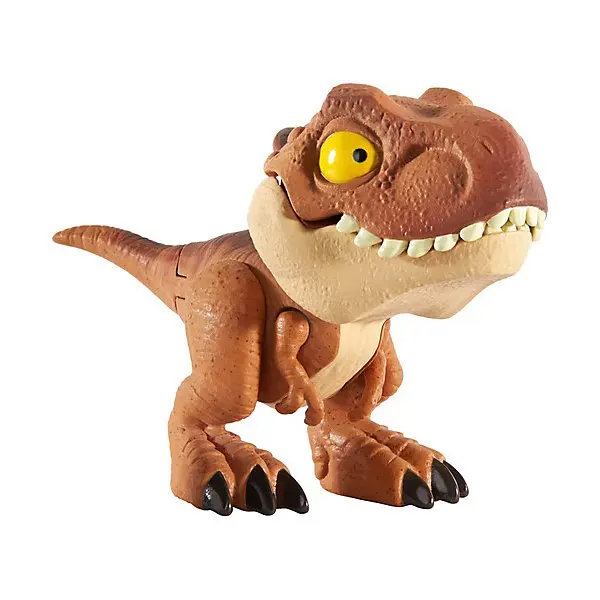 Фигурка Jurassic World Цепляющийся мини-динозаврик Тираннозавр Рекс коричневый