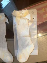 1 par de niño bebé recién nacido NIÑOS Calcetines de las niñas de Color sólido princesa arco hasta la rodilla calcetines 2019 nuevo